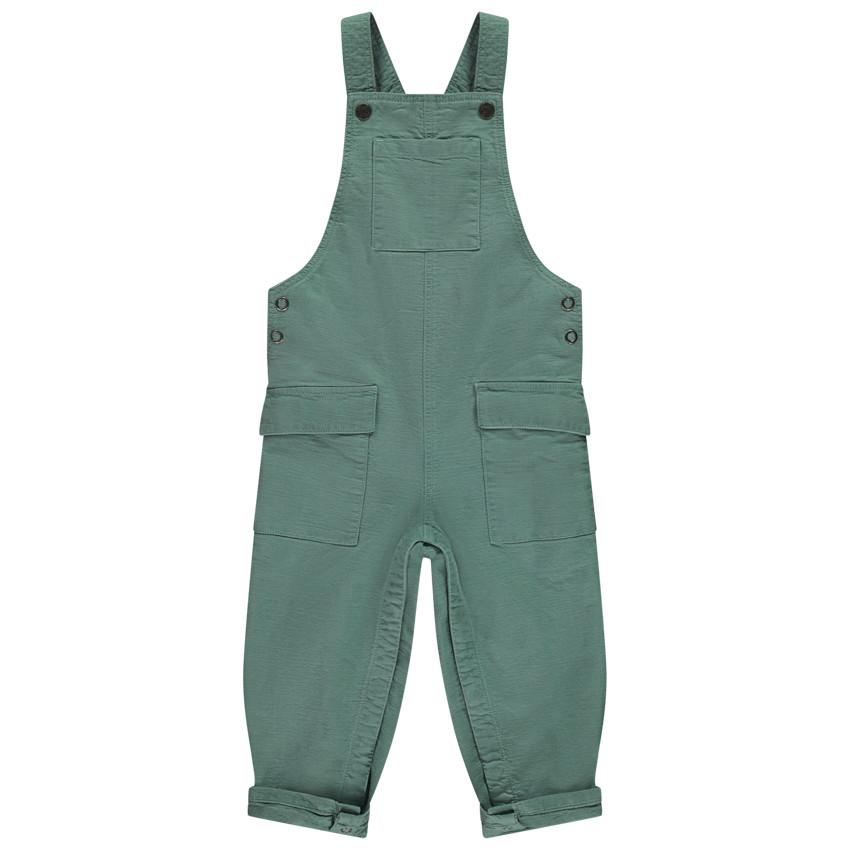 Salopette longue unie à poches pour bébé garçon