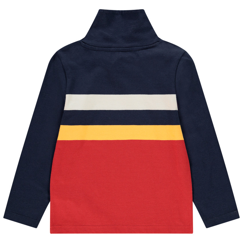 T-shirt manches longues à bandes contrastées pour enfant garçon 