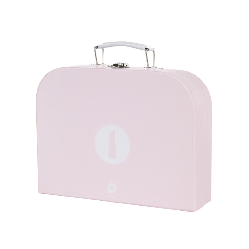 Kit de coiffure et de maquillage en bois rose 