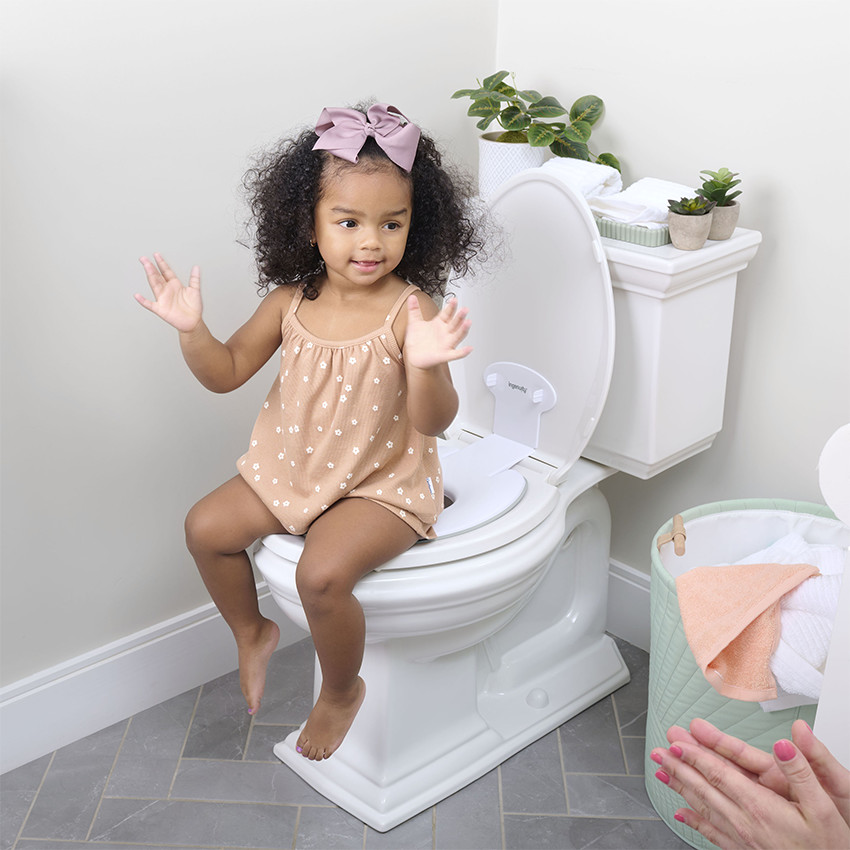 Réducteur de toilette Flip & Sit blanc 
