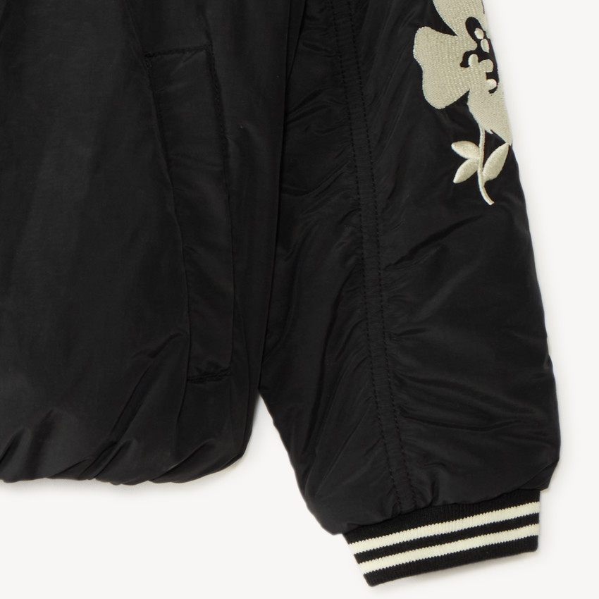Veste fille en popeline brodée avec des fleurs 