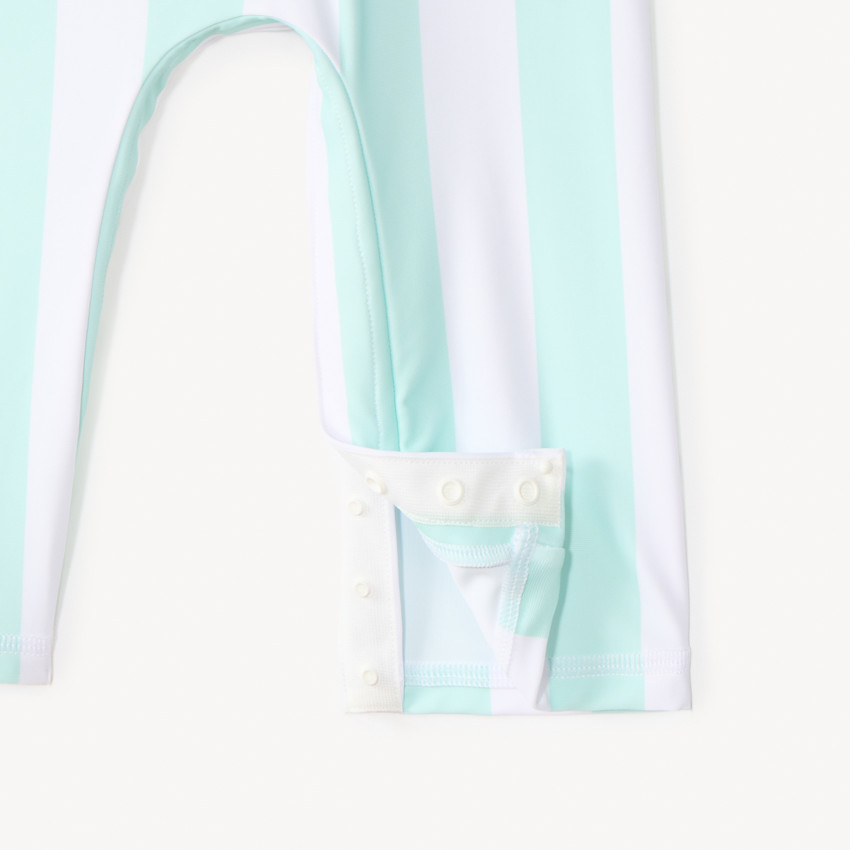 Combinaison de bain anti-UV à rayures pour bébé garçon 