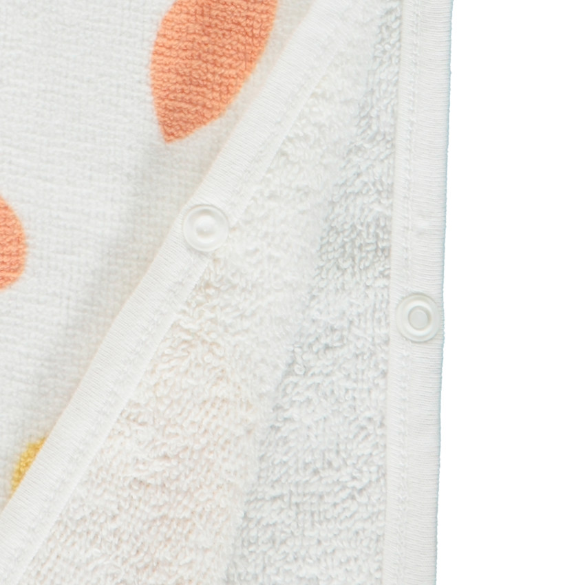 Cape de bain à capuche en éponge imprimé jungle pour bébé garçon 