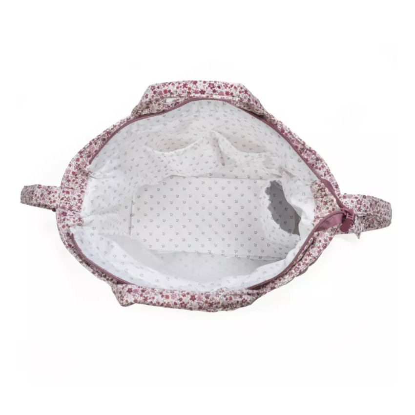 Sac à langer imprimé Cherry Flores + tapis 