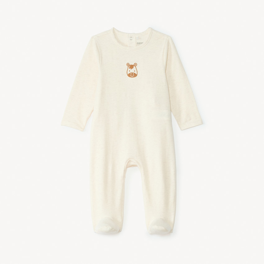 Dors-bien à manches longues broderie animaux pour bébé garçon