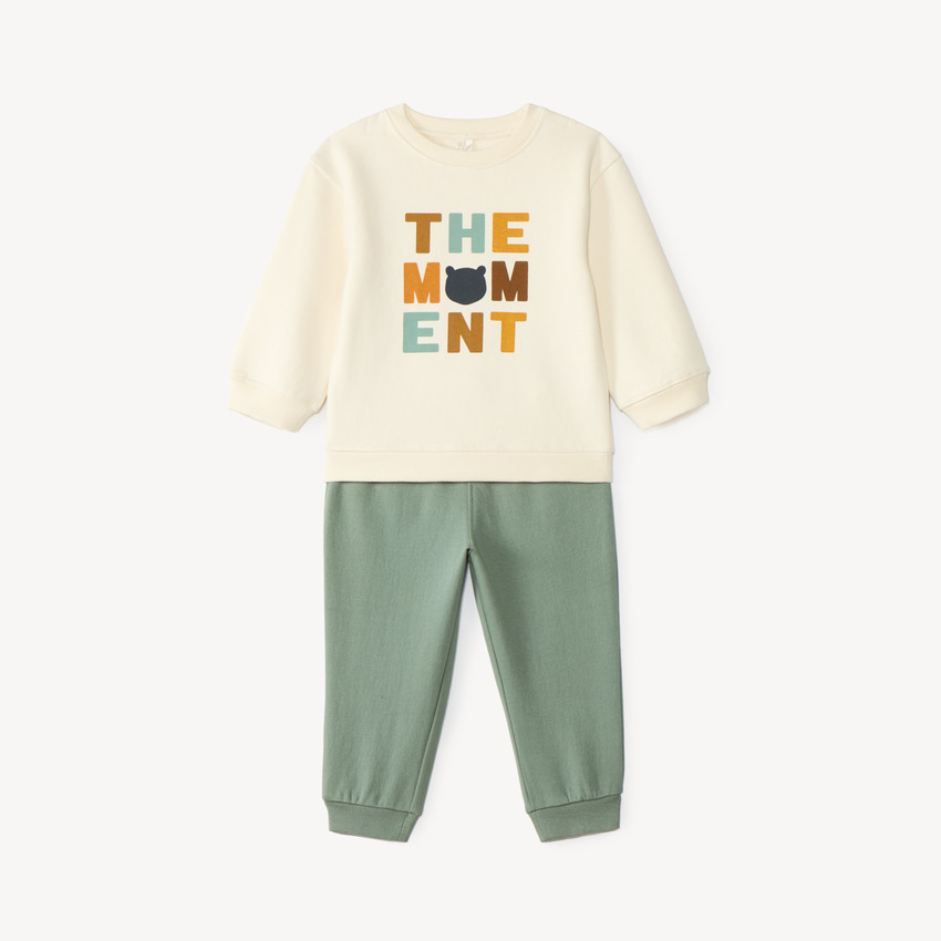 Ensemble de jogging bébé garçon en molleton print fantaisie 