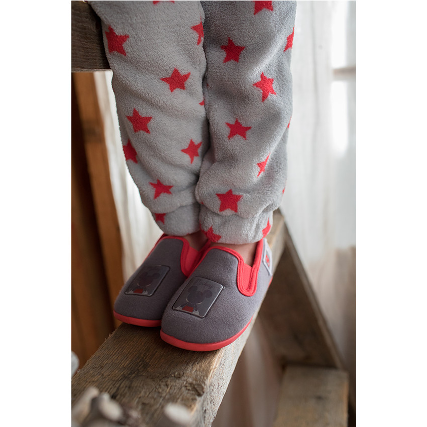 Chaussons bas en jersey Disney avec patch Mickey 