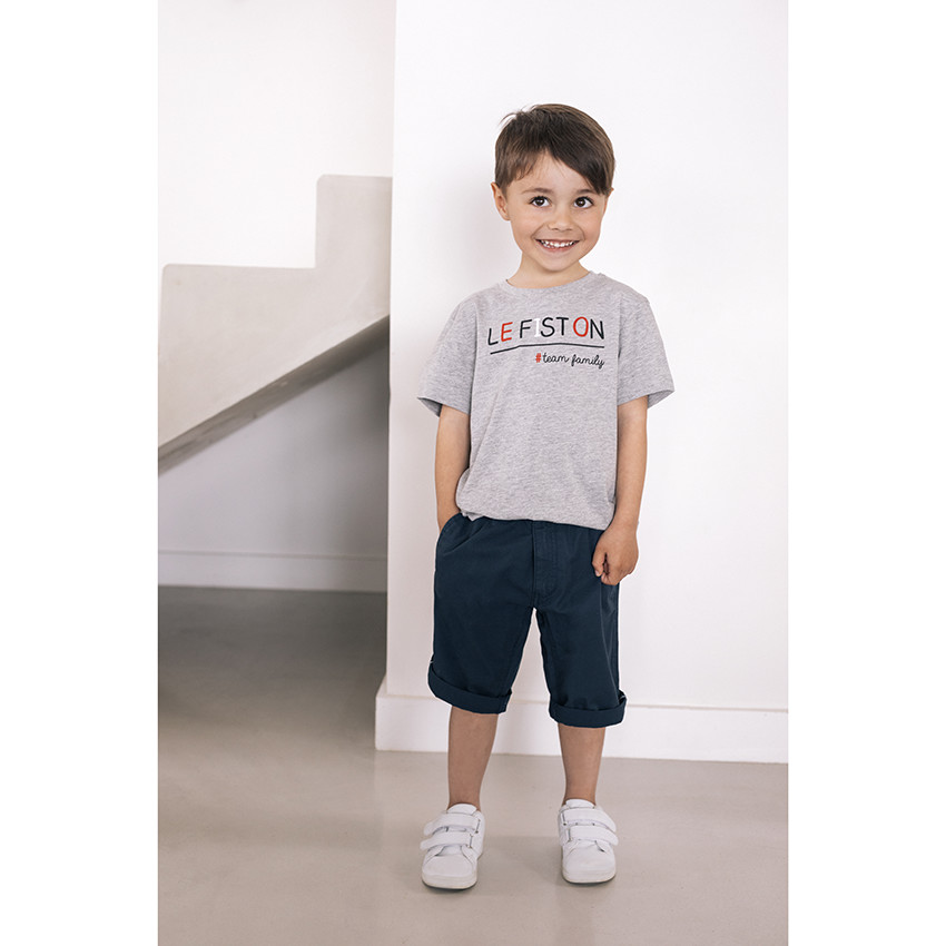 T-shirt manches courtes à message printé pour enfant garçon 