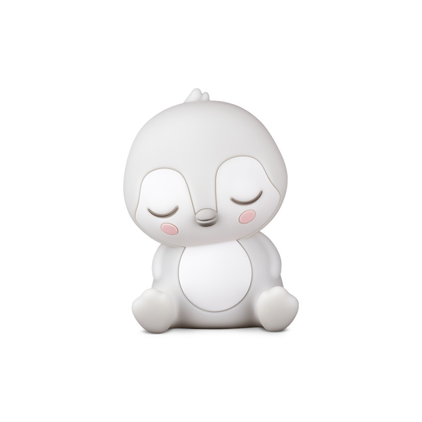 Tonie-veilleuse Doudou Pingouin blanc