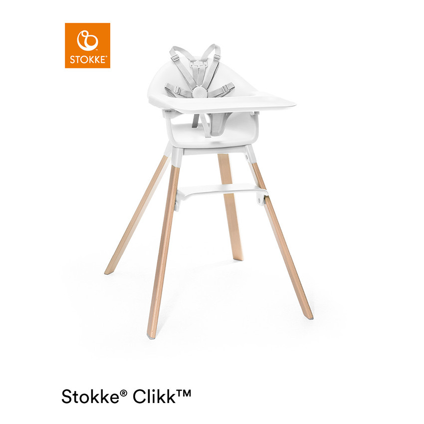 Chaise haute évolutive Clikk - Blanc 