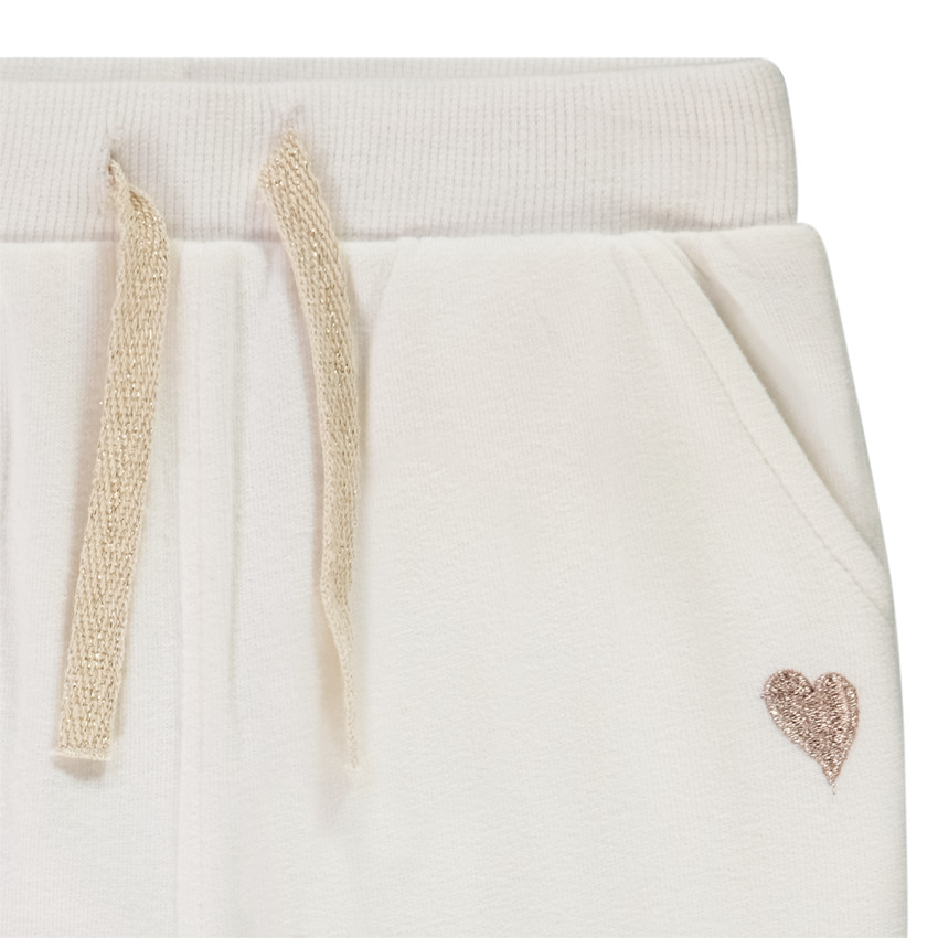 Jogging en molleton uni pour bébé fille 