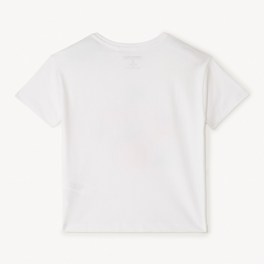 T-shirt manches courtes print fraises pour fille 