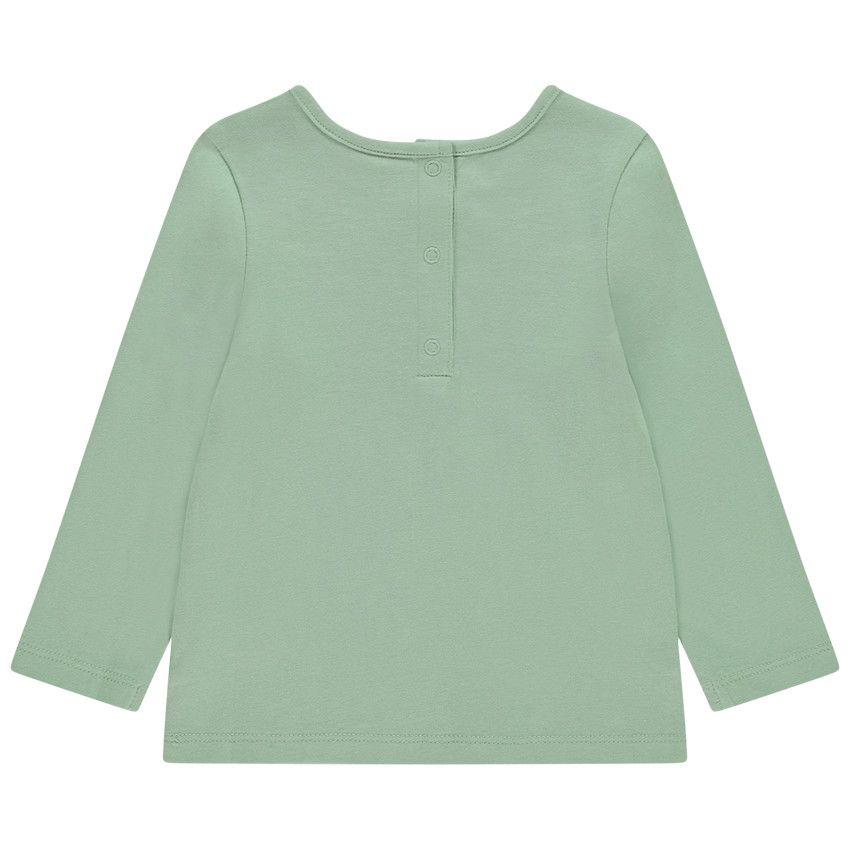 T-shirt manches longues print fantaisie pailleté pour bébé fille 