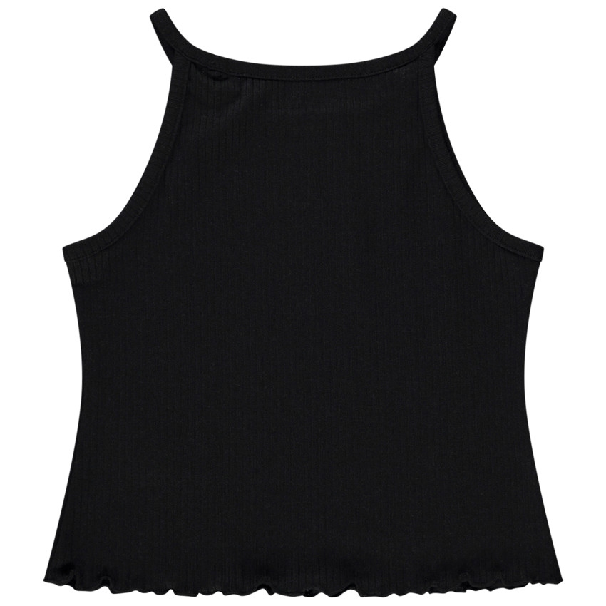 Débardeur effet côtelé à broderies pour fille 