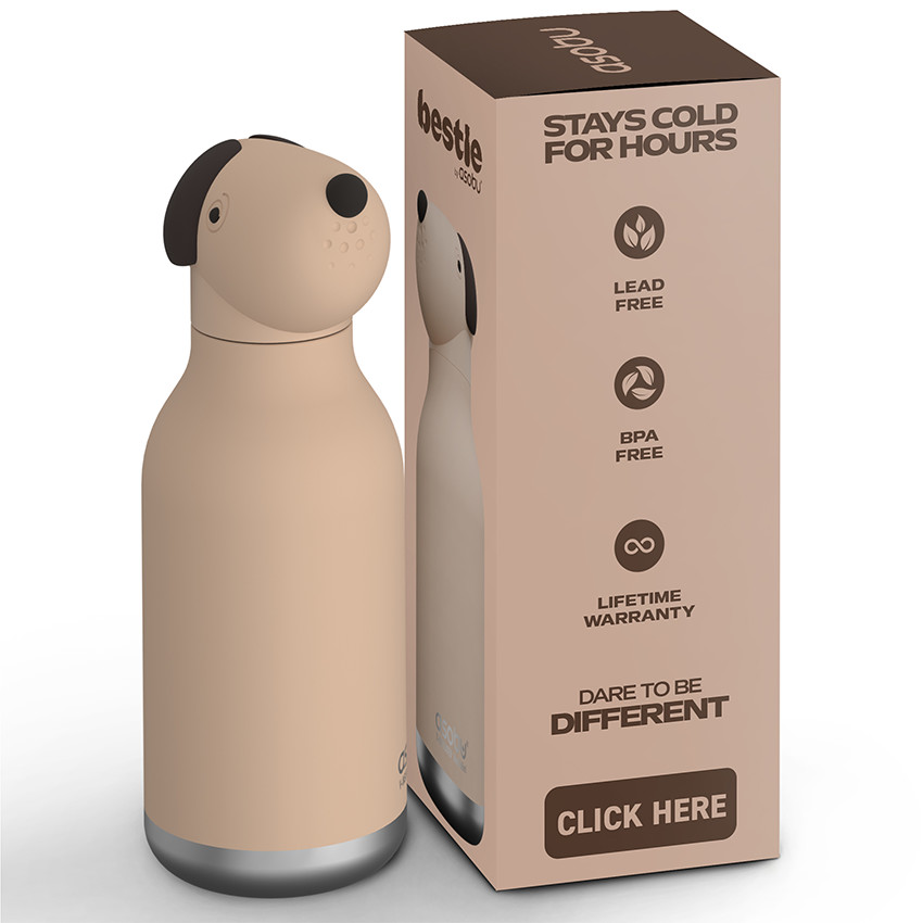 Gourde bestie chien 460 ml 