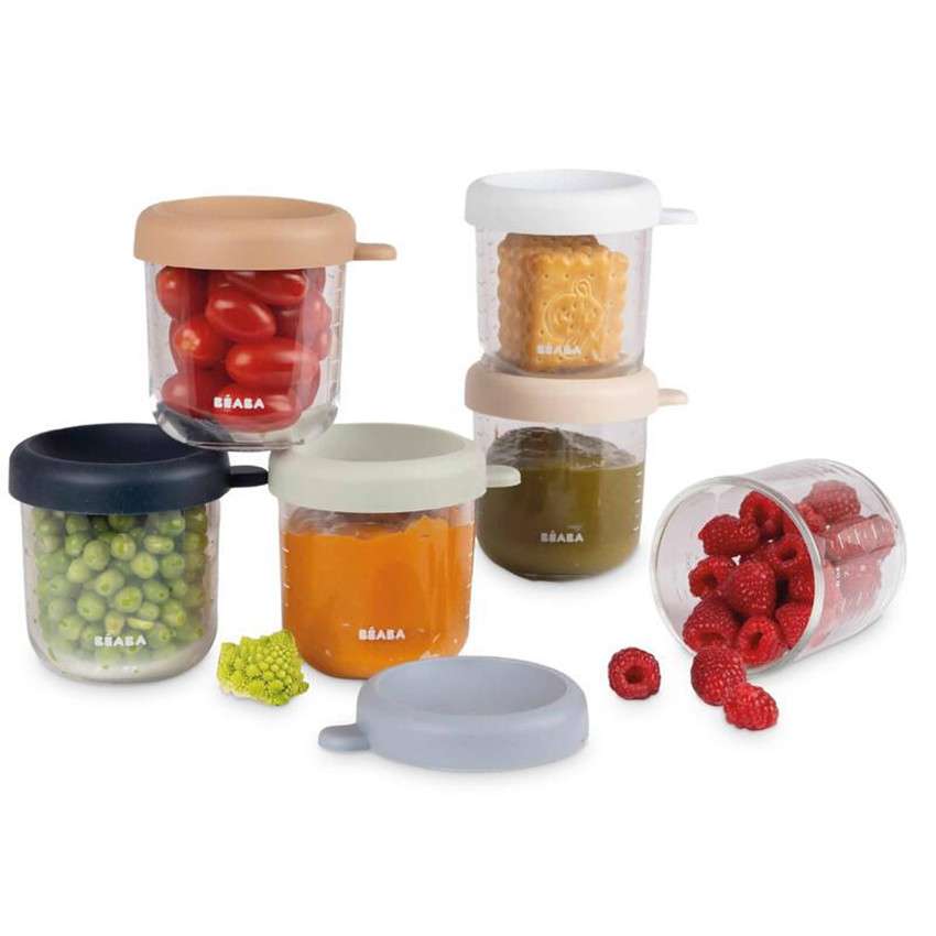 Lot de 6 Pots de conservations en verre 250ml