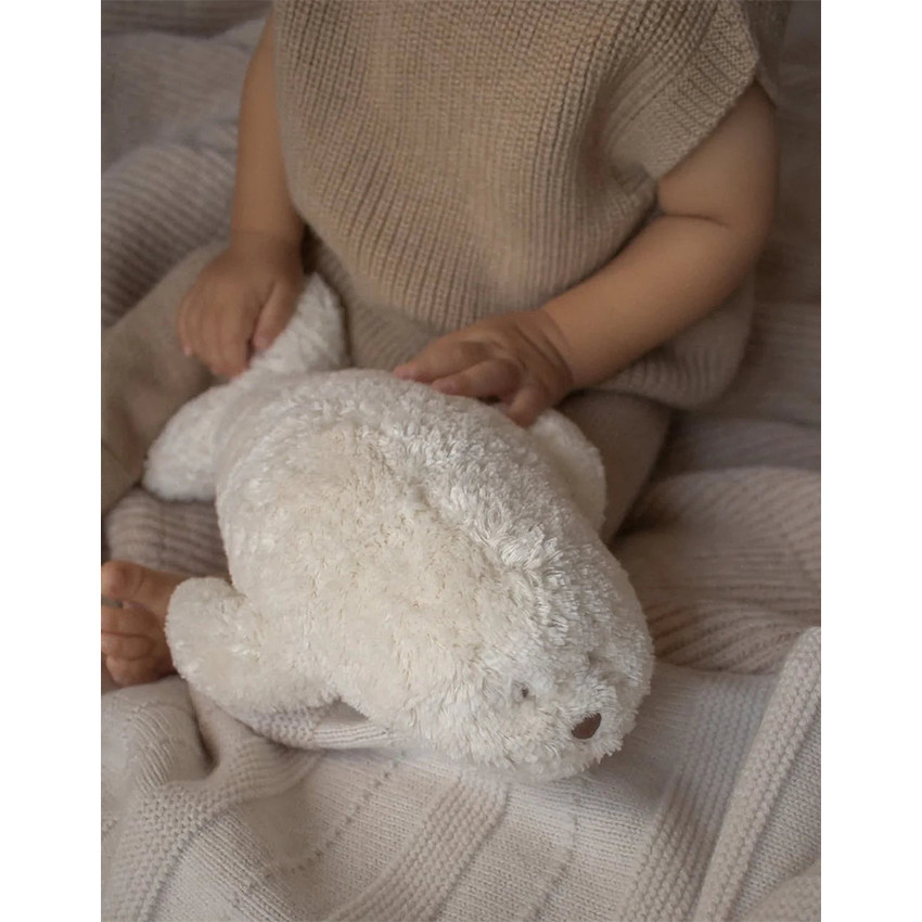 Veilleuse Phoque musicale & sonore The humming Seal 2.0 Bio Blanc Polaire 