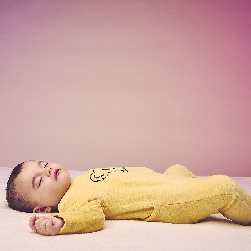 Dors-bien en velours fantaisie pour bébé garçon 