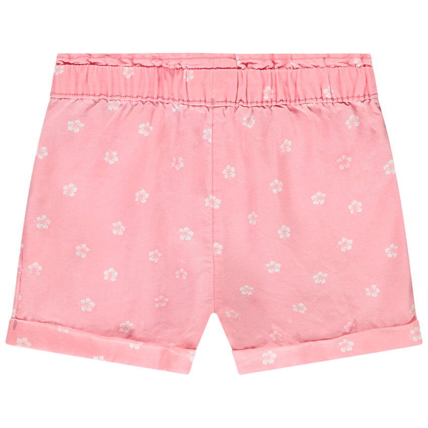 Short imprimé fleurs d'Hibiscus pour bébé fille 