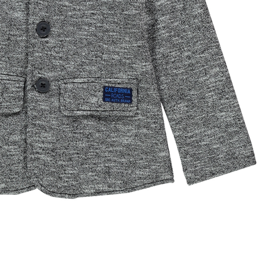 Veste en molleton forme blazer doublée nylon 