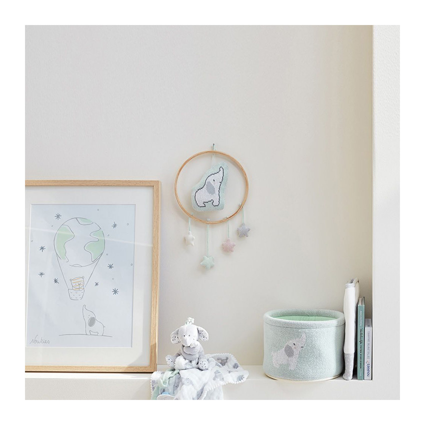 Attrape-rêves en jacquard de coton bio Anna et Milo 