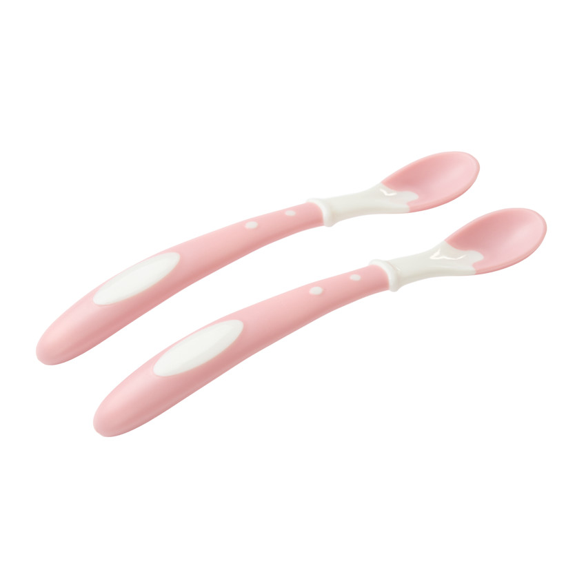 Set de 2 cuillères thermosensibles Miamix - Rose 