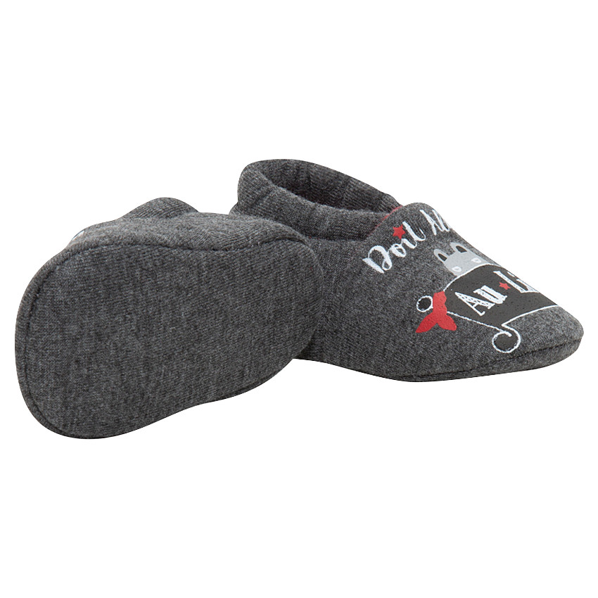 Chaussons bas avec print ourson masqué 