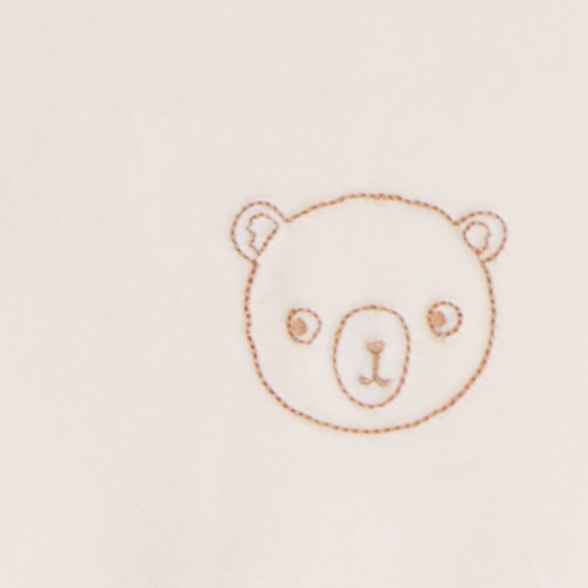 Dors-bien en velours avec animal brodé pour bébé garçon 