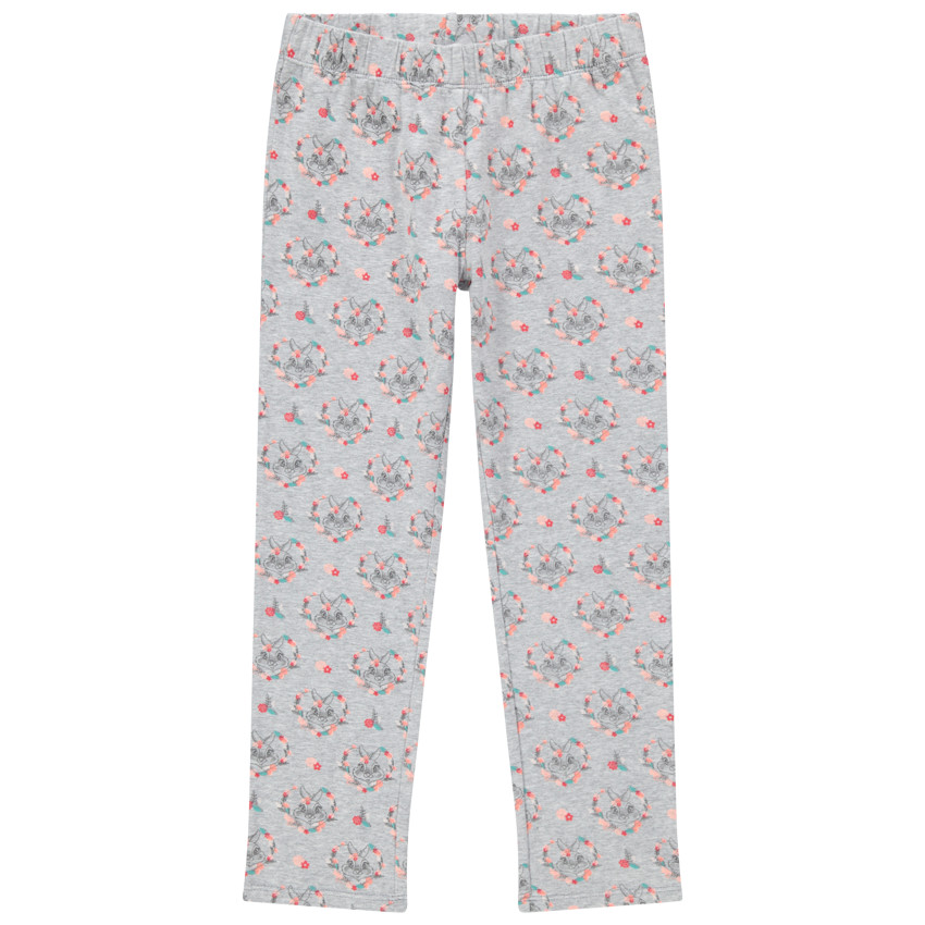 Pyjama en jersey avec lapine Bambi Disney printée 