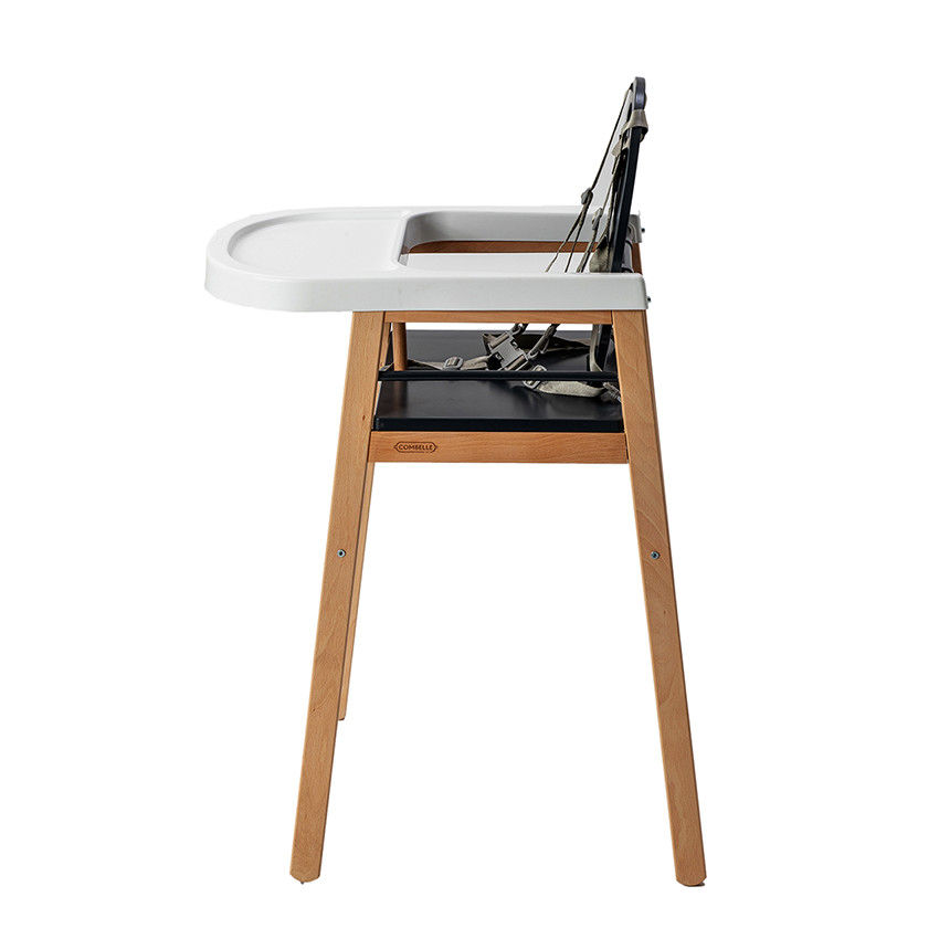 Chaise haute fixe Lili hybride anthracite 