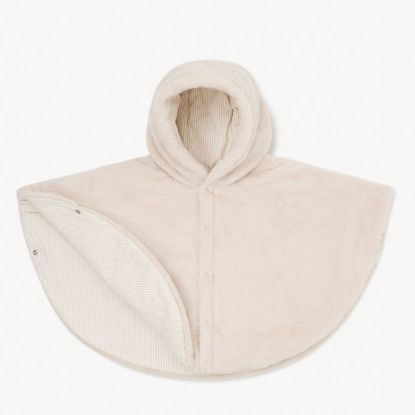 Cape chaude en peluche pour siège auto et poussette 
