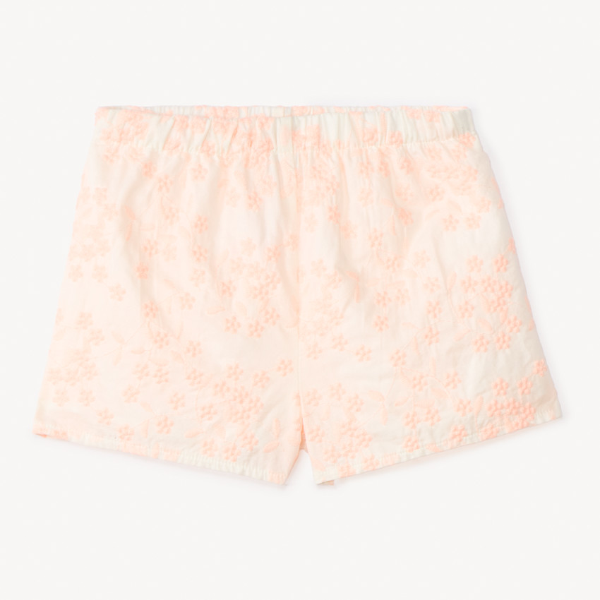 Ensemble 2 pièces débardeur + short en broderie anglaise pour bébé fille 