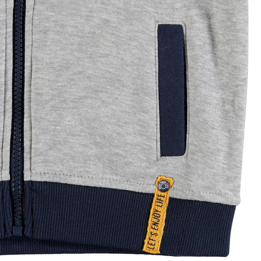 Gilet en molleton à bandes contrastées pour enfant garçon 