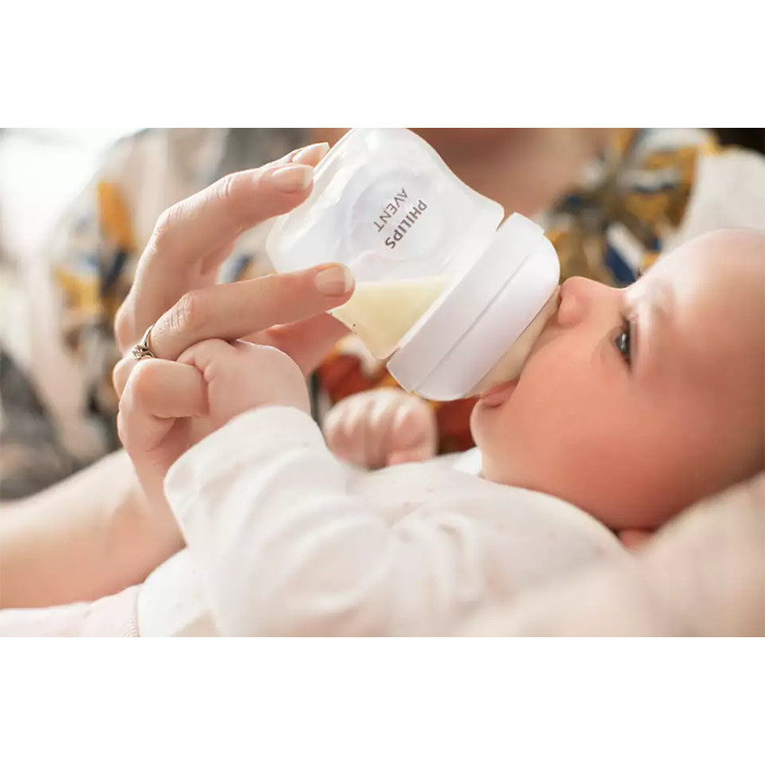 Lot de 2 biberon Natural Response 125 ml - Transparent (Avent) - Image 2