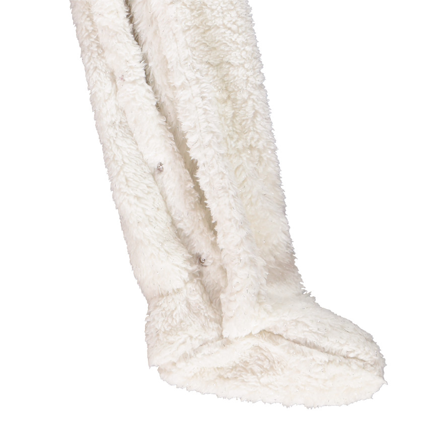 Surpyjama de Noël en sherpa motif élan pour bébé fille   