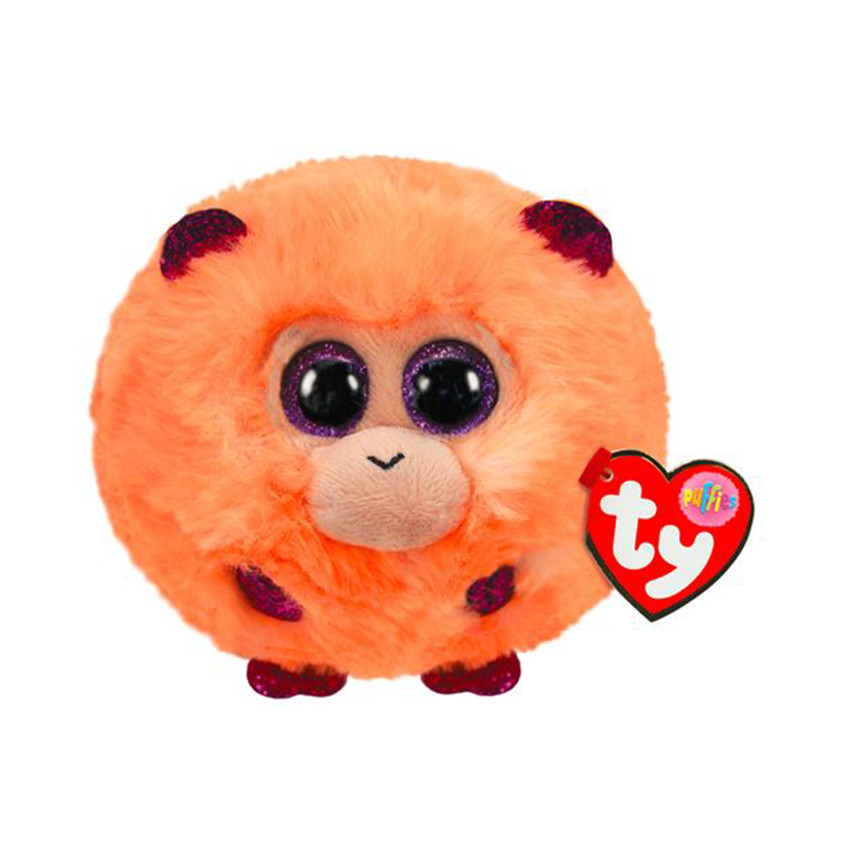 Peluche Puffies - Coconut Le Singe - Orange Main Peluche Puffies - Coconut Le Singe - Orange