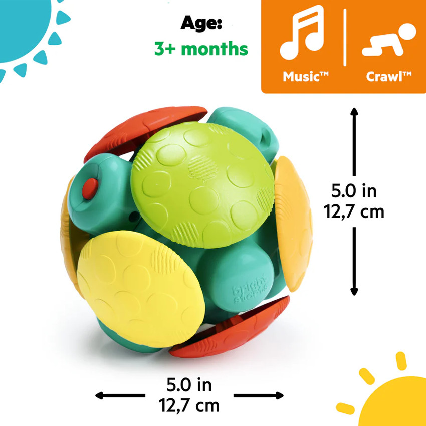 Balle d'activités - Wobble Bobble - Multicolore (Bright Starts) - Image 5