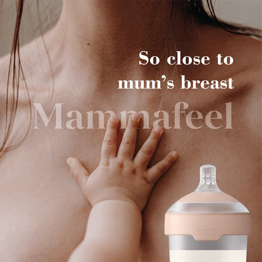 Biberon Mammafeel 150ml - Nude (Difrax) - Image 2