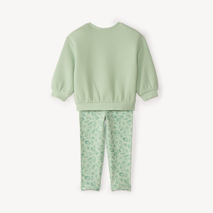 Ensemble de jogging broderie papillon pour bébé fille 
