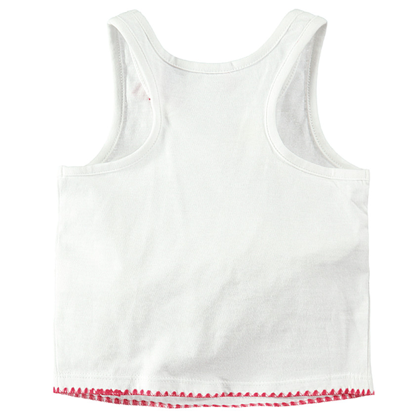 Débardeur court avec print à paillettes pour fille 