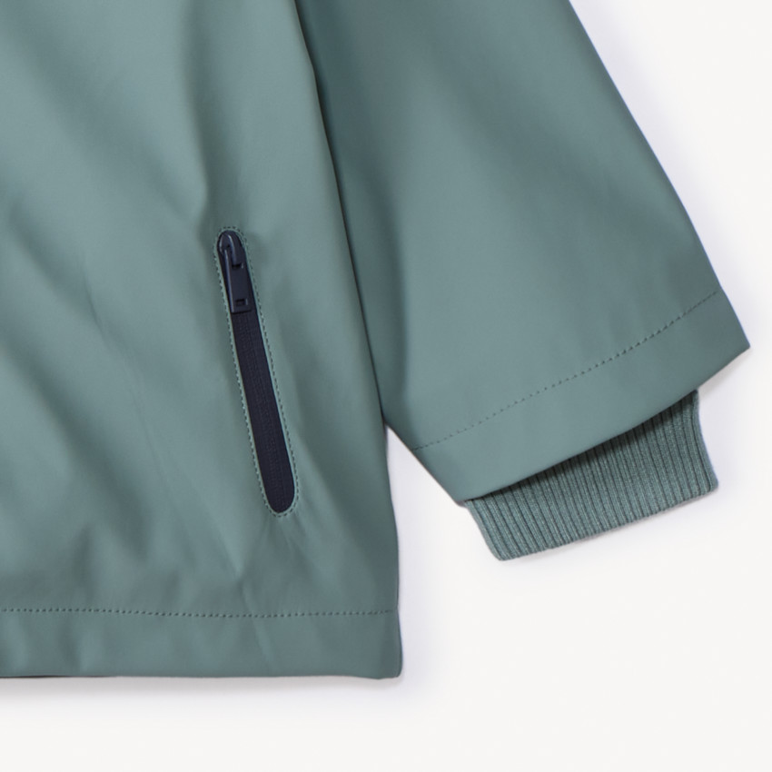 Parka gomme à capuche ludique pour bébé garçon 