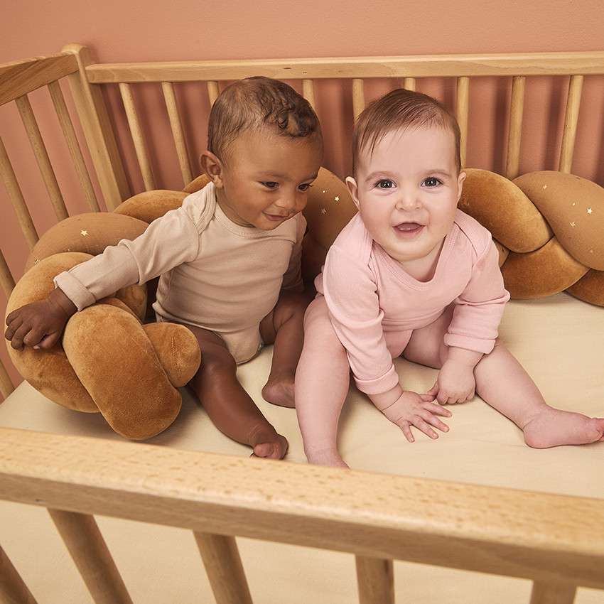 Lot de 5 bodies manches longues unis pour bébé fille 