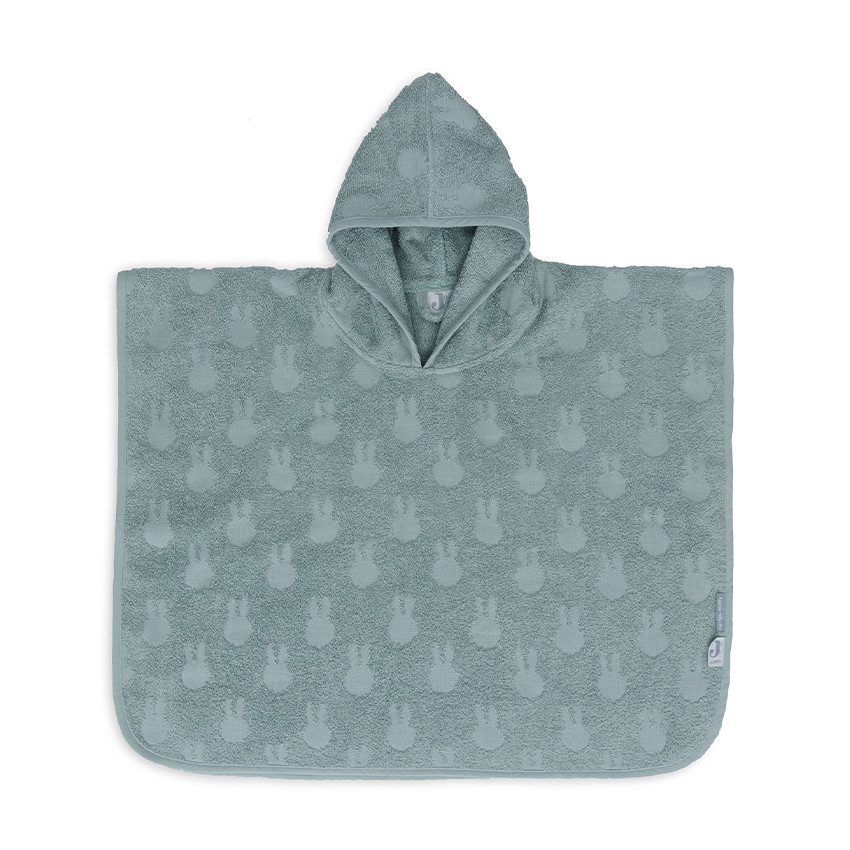 Poncho de bain éponge en jacquard Miffy sea green