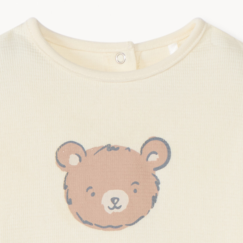 Ensemble jogging oursons en nid d'abeille pour bébé 