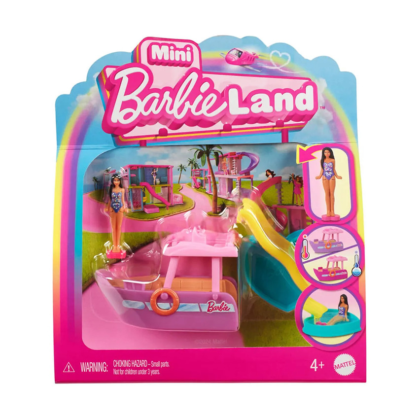 Mini bateau de rêve color change Mini-Barbieland avec figurine 