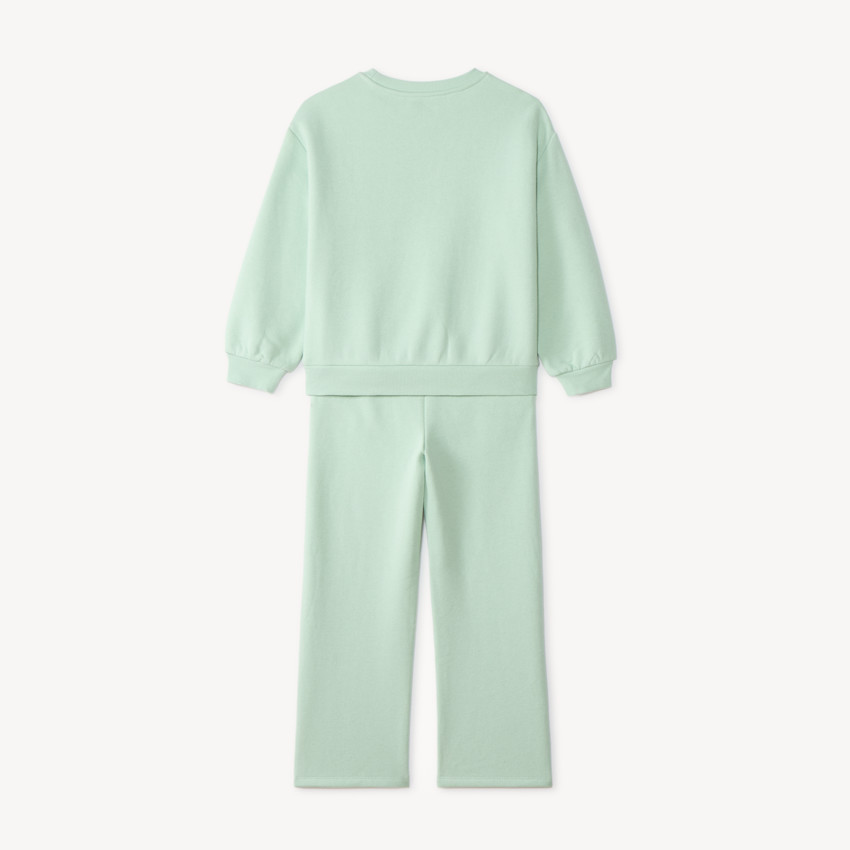 Ensemble de jogging sweat et pantalon large print fleur pour fille 