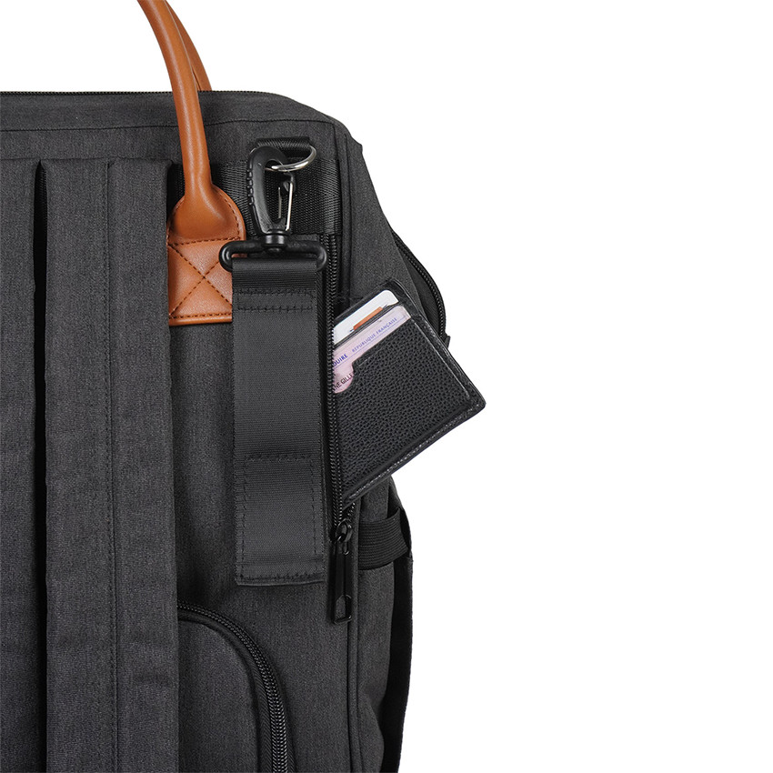 Sac à dos à langer Escapade gris foncé 