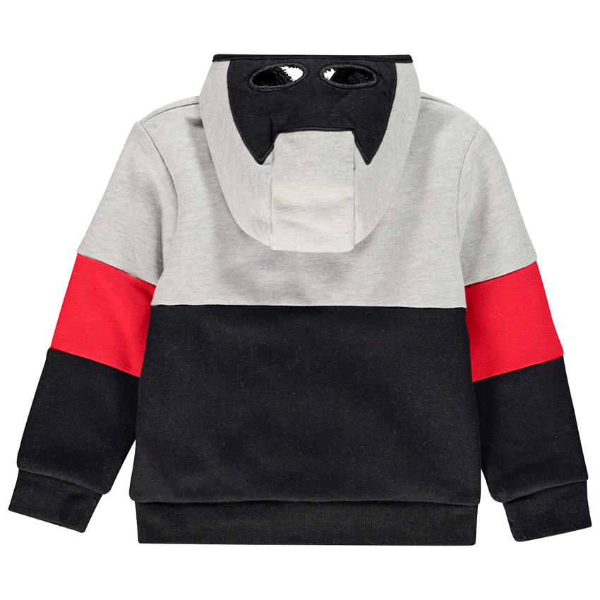 Gilet à capuche ludique contrecollé sherpa Batman pour enfant garçon