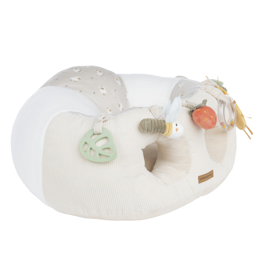 Coussin d'activités 2 en 1 La Vie à la Ferme écru - Ecru (Prémaman) - Image 2