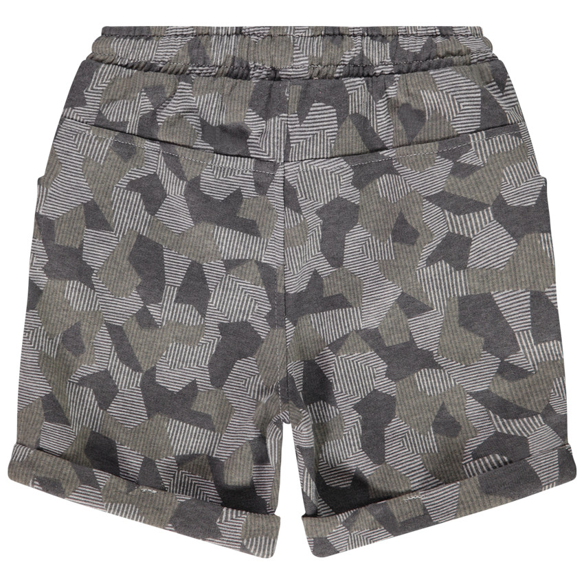 Bermuda en molleton imprimé camouflage pour garçon 